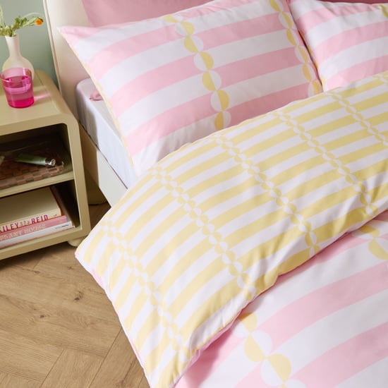 Duvet Day Lottie Reversible Soft Touch Duvet Cover Set, King, Yelow - Image 3