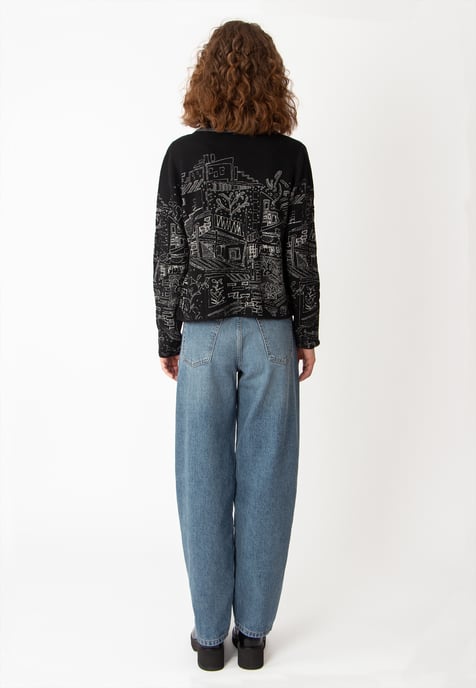 Jacquard Jacket, Favela Pattern - Image 4