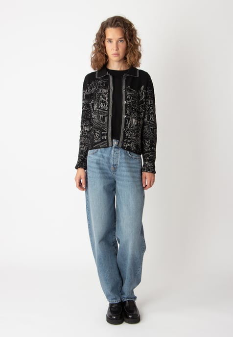 Jacquard Jacket, Favela Pattern - Image 5