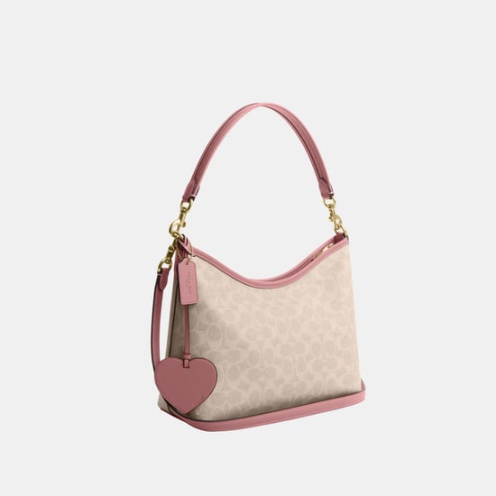 Laurel Shoulder Bag In Signature Canvas With Heart Charm - Image 1