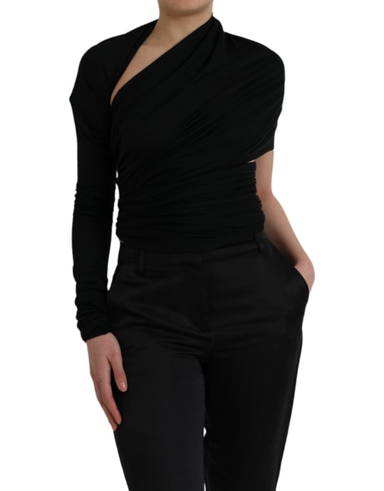 Dolce Gabbana Ms6454 Eén Schouder Drapeertop - Image 1