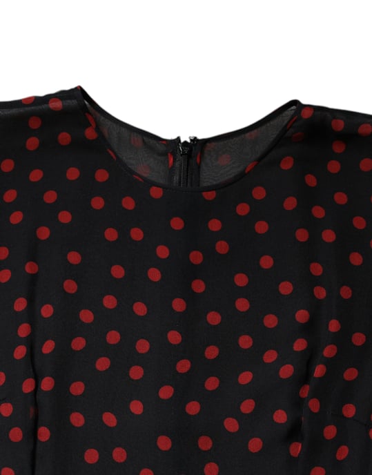 Tiered Ruffle Polka Dot Dress - Image 6