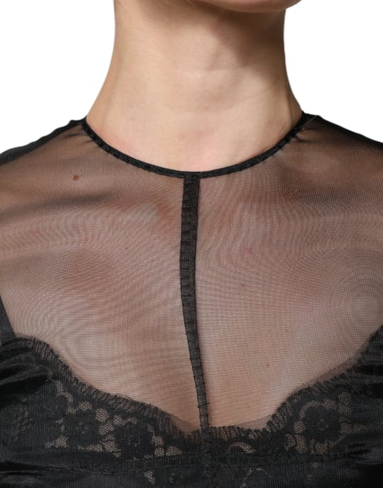 Black Aline Midi Dress - Image 5