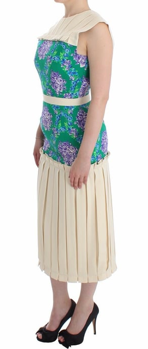 Floral Print Pleated Midi Dress - Image 2