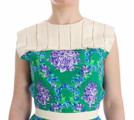 Floral Print Pleated Midi Dress - Image 5