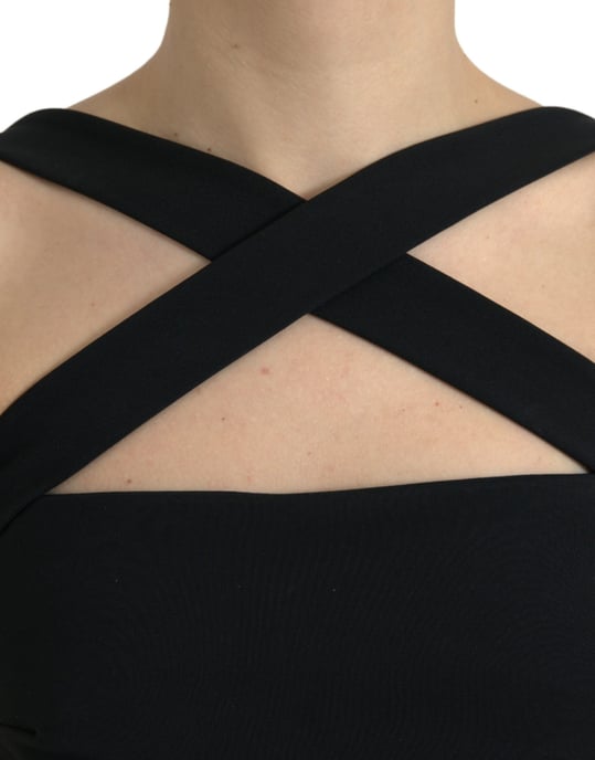 Korshalsad Bodycon Midiklänning - Image 4