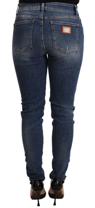 Dolce Gabbana Slimfit Distressed Jeans - Image 3