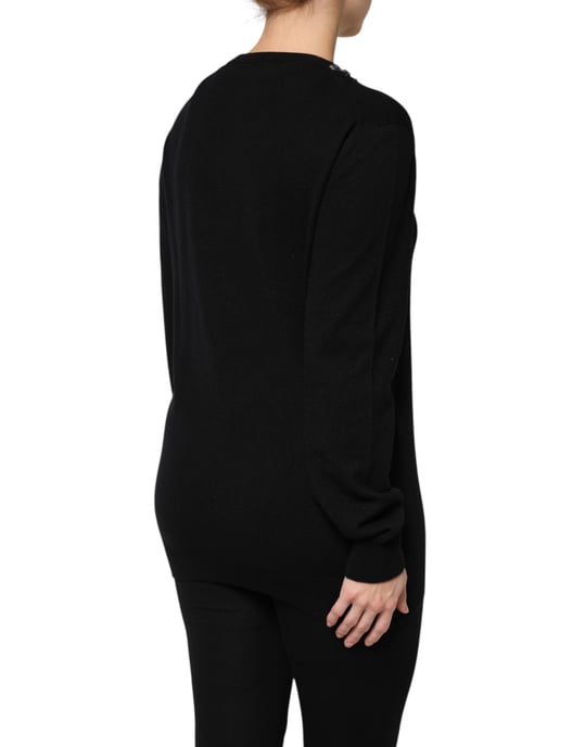 Versierd Sieraad Nek Pullover Trui - Image 5