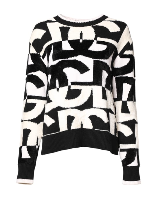 Geometric Pattern Knit Sweater - Image 2