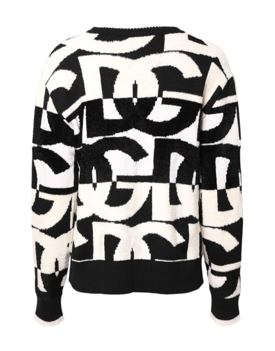 Geometric Pattern Knit Sweater - Image 4