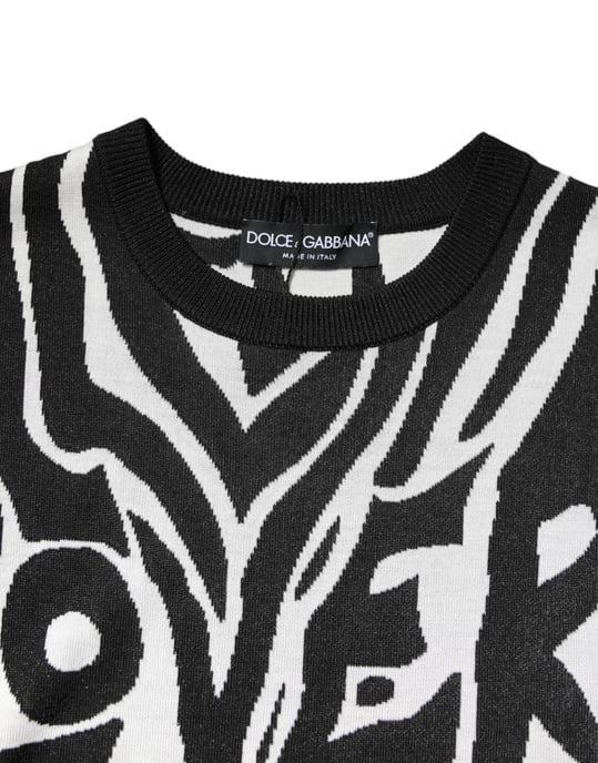 Zebra Print Knit Pullover Sweater - Image 5