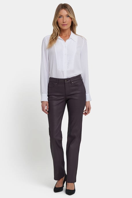 Gecoate Marilyn Rechte Jeans | Vijg Gecoat - Image 1