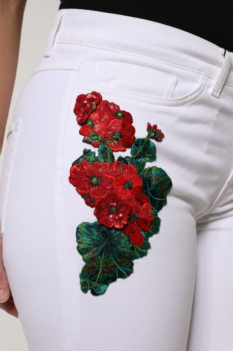 Bloemengebrodeerde Rechte Jeans - Image 6