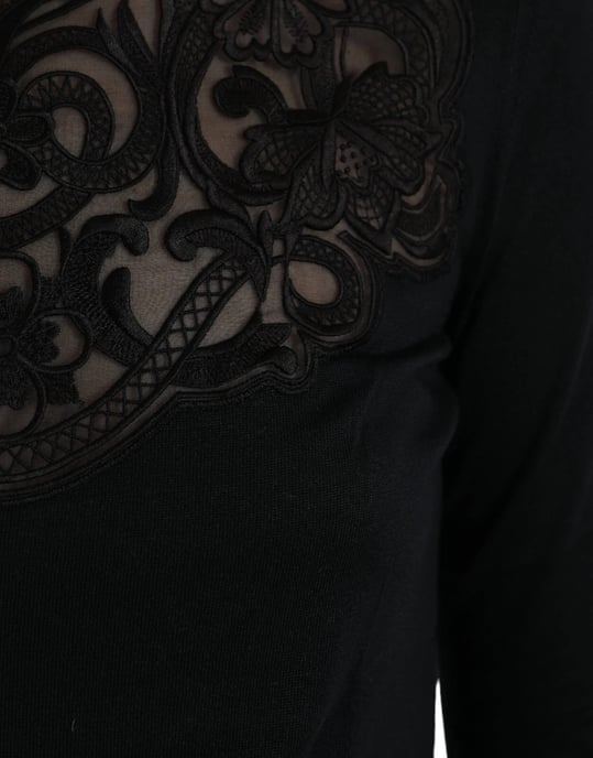 Blus med spetskrage och lång ärm - Image 6
