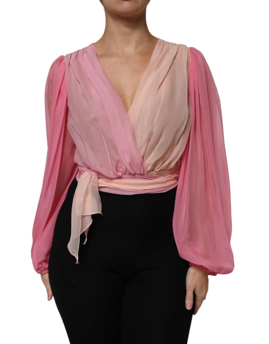 Silk Chiffon Blouse Ombre - Image 2