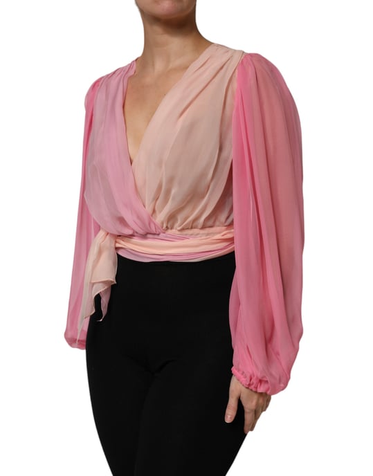 Silk Chiffon Blouse Ombre - Image 3