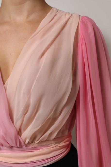 Silk Chiffon Blouse Ombre - Image 6