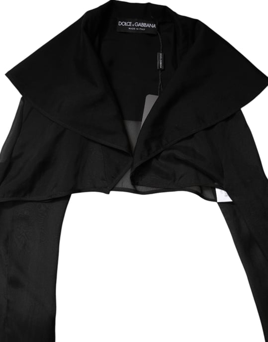 Ribbed Knit Top Sheer Mesh Sleeves - Image 6