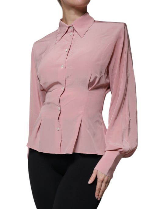 Zijden Blouse Met Lange Mouwen - Image 3