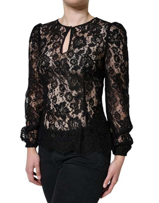 Lace Top Floral Long Sleeve - Image 2