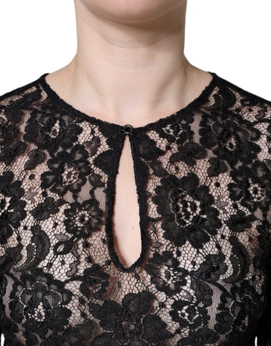 Lace Top Floral Long Sleeve - Image 4