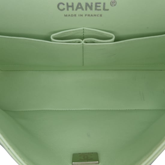 Chanel 19 Mini Flap Bag Pale Green Lambskin - Image 4