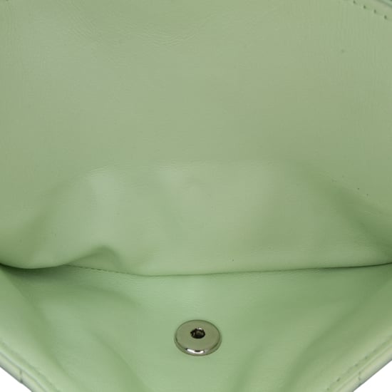 Chanel 19 Mini Flap Bag Pale Green Lambskin - Image 5