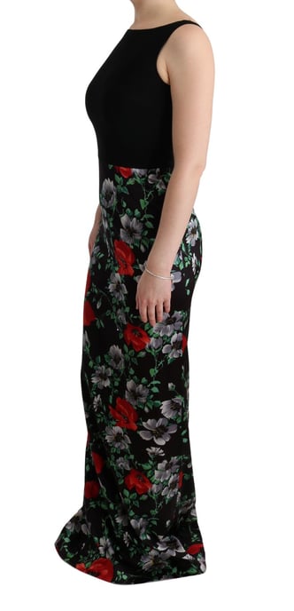Floralprint Silk Gown Maxi Dress - Image 2