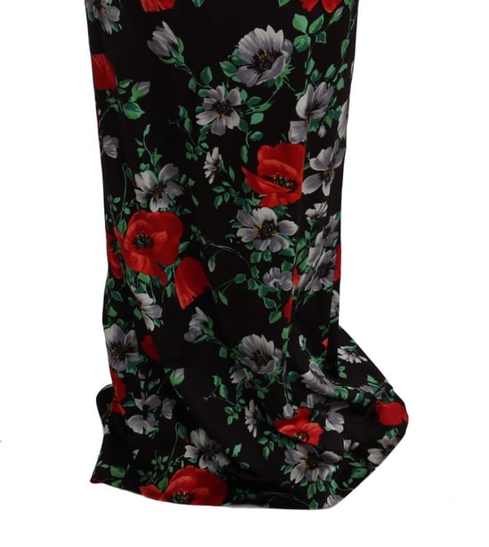 Floralprint Silk Gown Maxi Dress - Image 5
