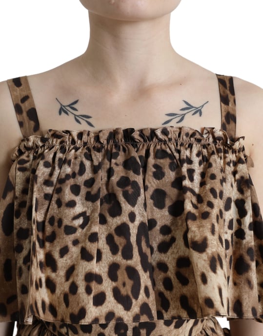 Leopardmönstrad Miniklänning Dr28942 - Image 4
