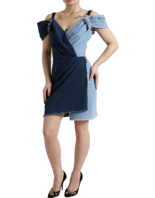 Tweedelige Denim Minijurk - Image 3