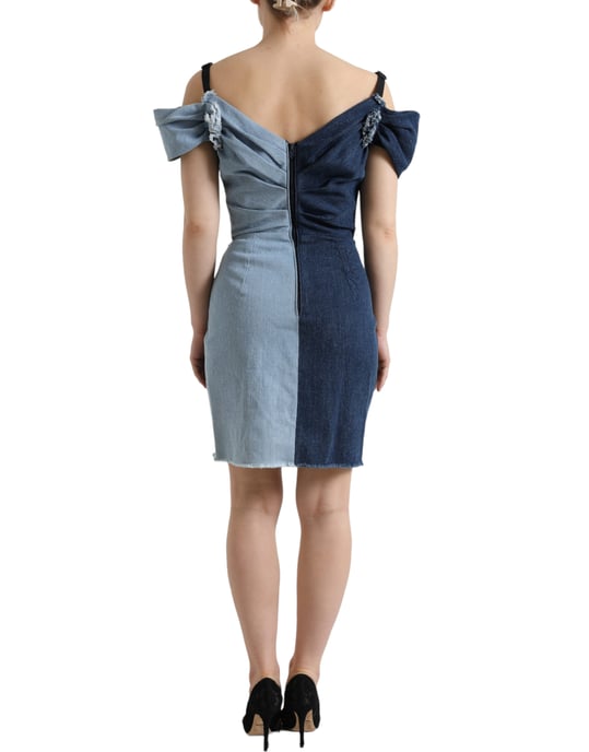 Tweedelige Denim Minijurk - Image 4