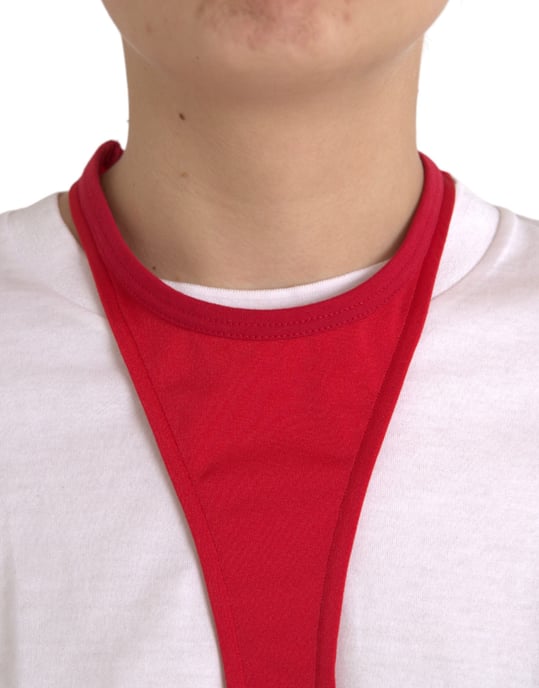 Röd Mini Klänning Med Urtagningar - Image 5