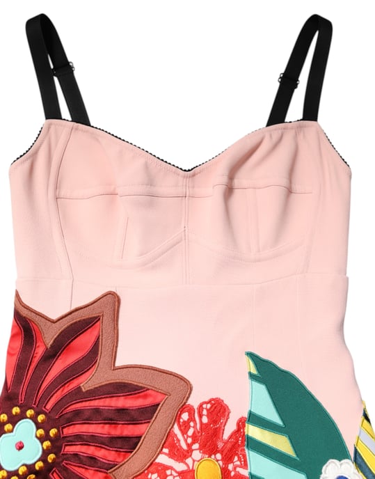 Floral Appliqu Aline Dress - Image 4