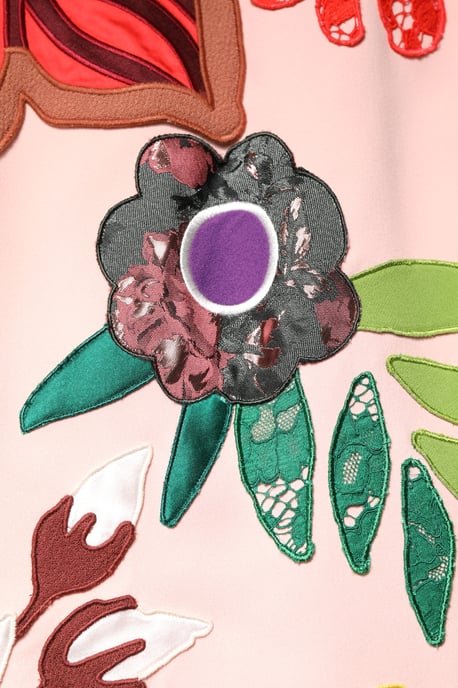 Floral Appliqu Aline Dress - Image 5