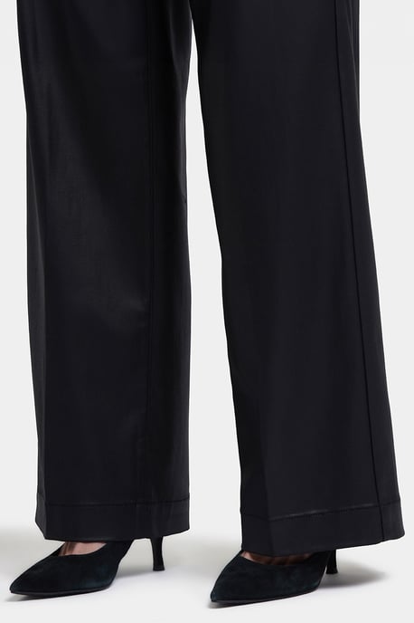 Gecoate Teresa Wijde Pijpen Jeans | Zwart Gecoat - Image 5