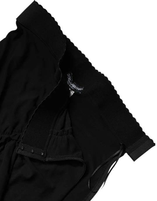 Dolce Gabbana Geplooide Jersey Midi Rok - Image 6