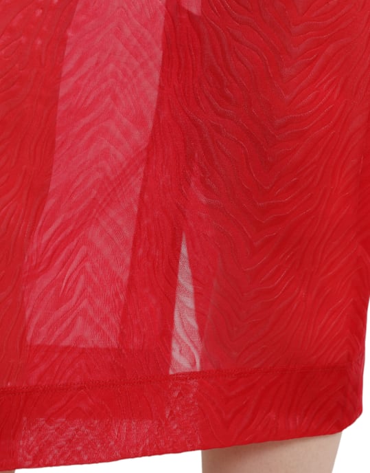 Potloodrok Rood Zebra Print - Image 4