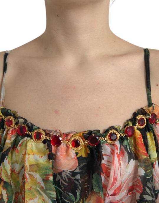 Floralprint Maxi Dress Tiered Ruffle Style - Image 4