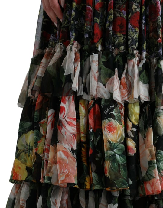 Floralprint Maxi Dress Tiered Ruffle Style - Image 6