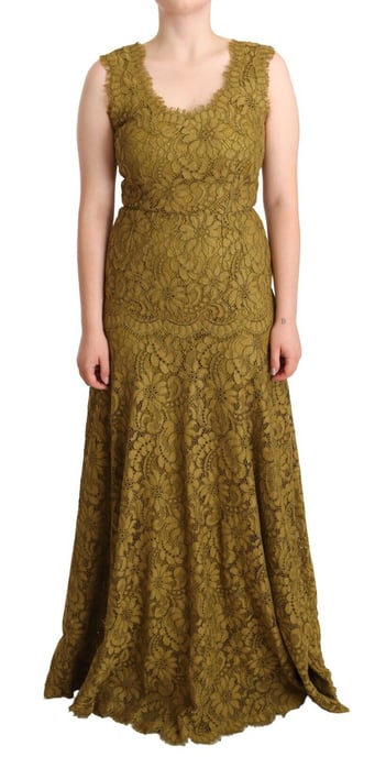 Lace Maxi Dress Sleeveless Vneck - Image 1