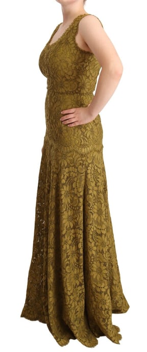 Lace Maxi Dress Sleeveless Vneck - Image 2