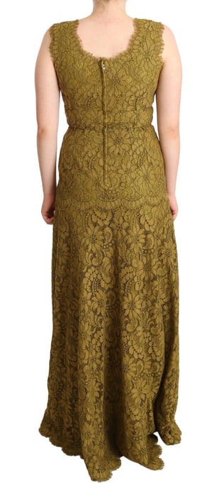 Lace Maxi Dress Sleeveless Vneck - Image 4
