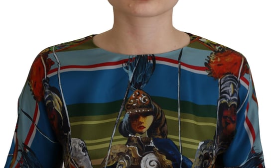 Printed Silk Maxi Dress - Image 4