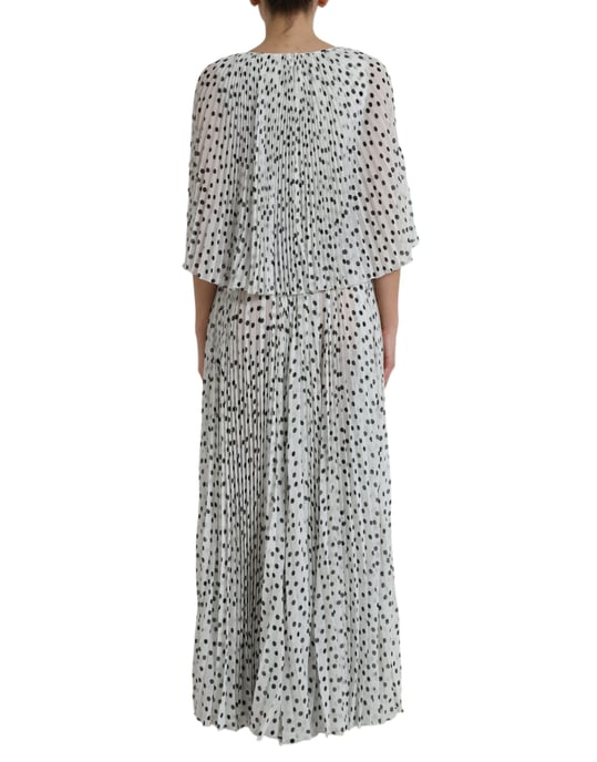 Gestreepte Plissé Maxi Jurk - Image 3