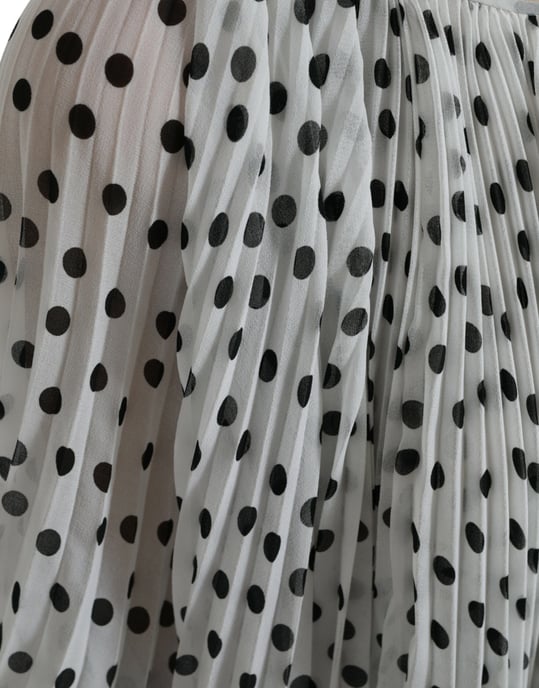 Gestreepte Plissé Maxi Jurk - Image 6