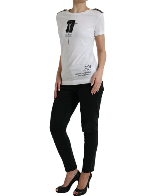 Floral Short Sleeve Crew Neck Tee - Image 2