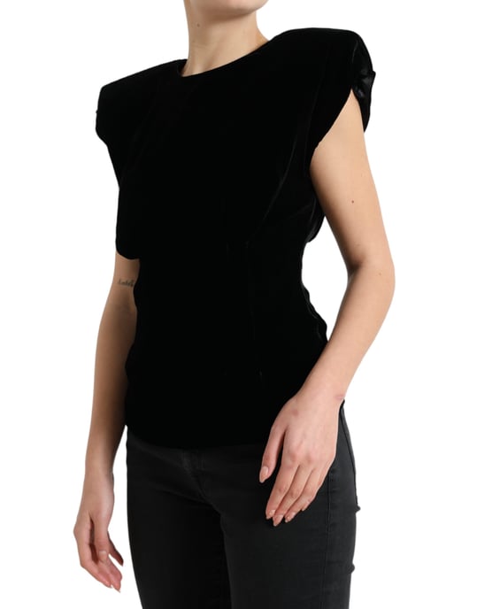Velvet Gevoerde Schoudertop - Image 2