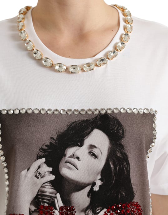Jlo T-shirt med kristalldekorerad jersey - Image 4