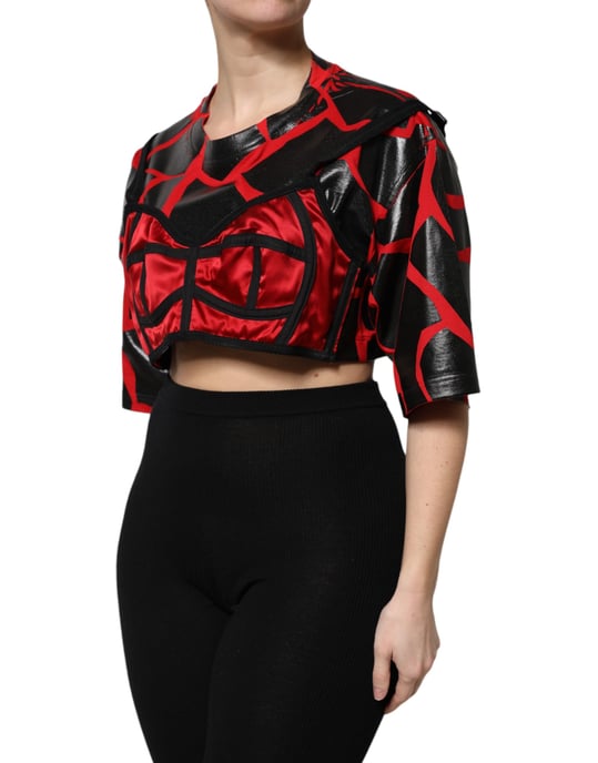 Abstrakt Mönster Satin Topp - Image 3